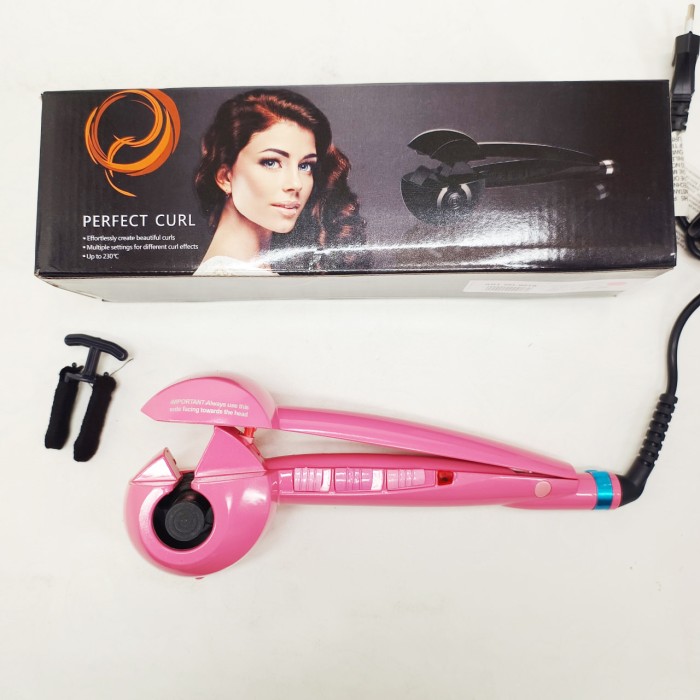 Щипці BALALISI Perfect Curl спіральна плойка для завивки волосся, міні плойка гофре, стайлер для укладання Pink