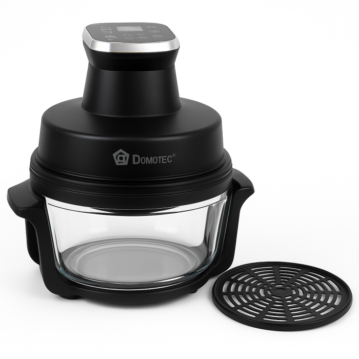 Аерофритюрниця аерогриль Air Fryer Domotec MS-3228 з LED-екраном для смаження без олії 4600 Вт на 7 л