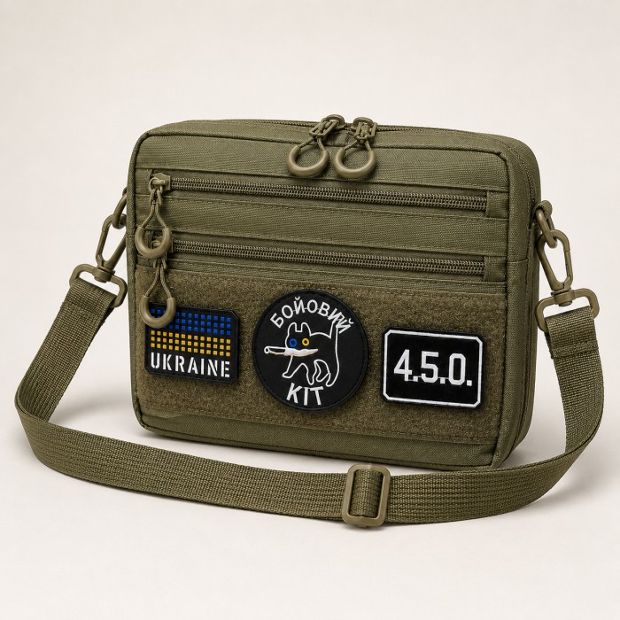 Чоловіча тактична сумка EDC Cordura 600D, сумка для патчів 25×20×5,5 см хакі DK-13