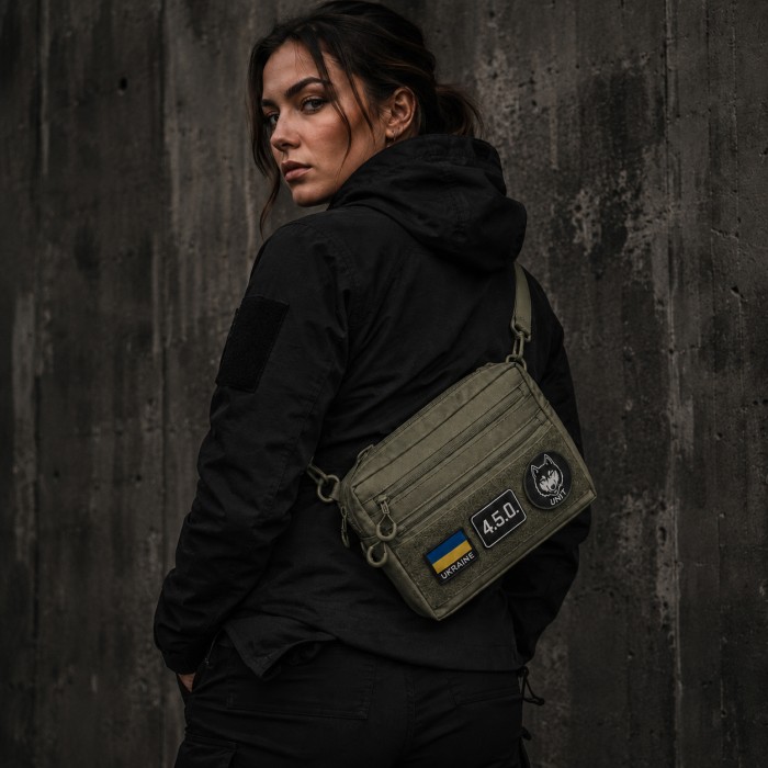 Чоловіча тактична сумка EDC Cordura 600D, сумка для патчів 25×20×5,5 см хакі DK-13