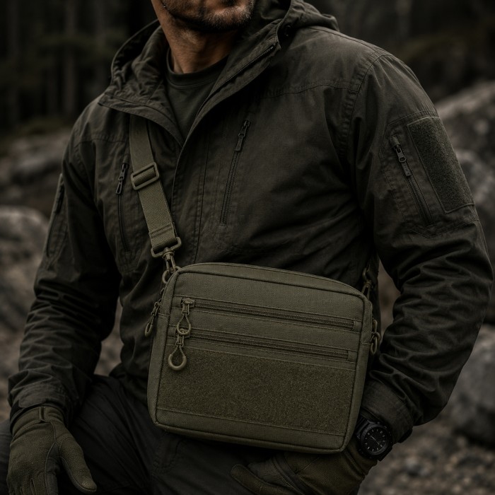 Чоловіча тактична сумка EDC Cordura 600D, сумка для патчів 25×20×5,5 см хакі DK-13