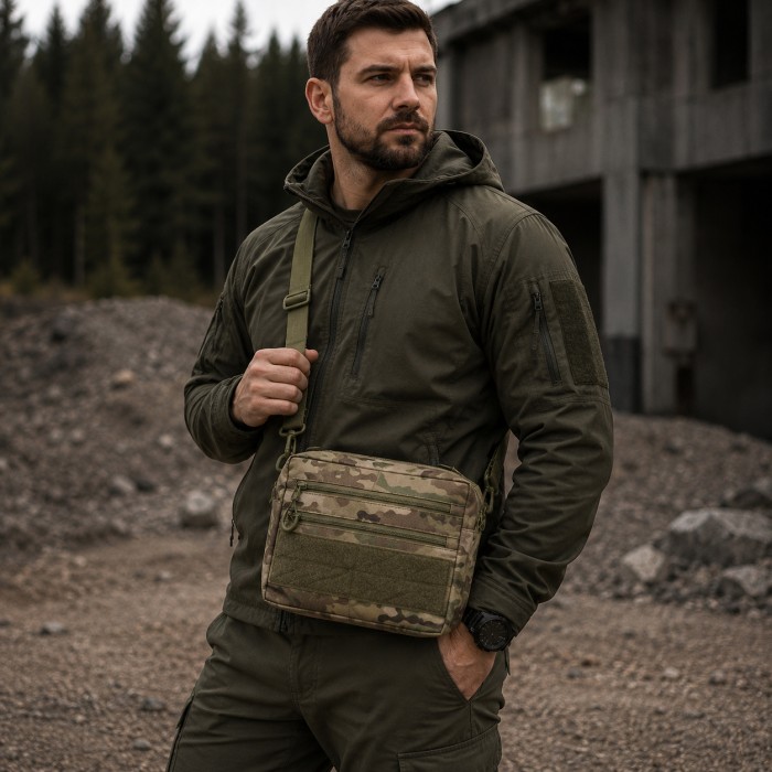 Чоловіча тактична сумка Multicam EDC Cordura 600D, сумка для патчів і шевронів мультікам JC-83