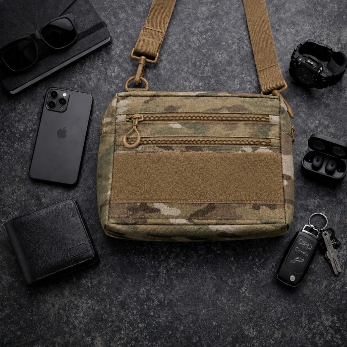Чоловіча тактична сумка Multicam EDC Cordura 600D, сумка для патчів і шевронів мультікам JC-83