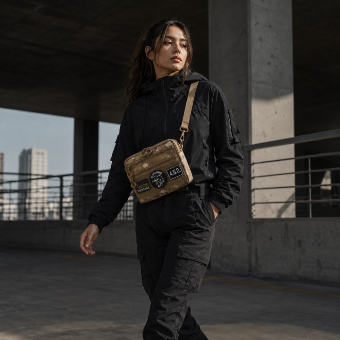 Чоловіча тактична сумка Multicam EDC Cordura 600D, сумка для патчів і шевронів мультікам JC-83