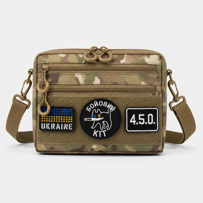 Чоловіча тактична сумка Multicam EDC Cordura 600D, сумка для патчів і шевронів мультікам JC-83