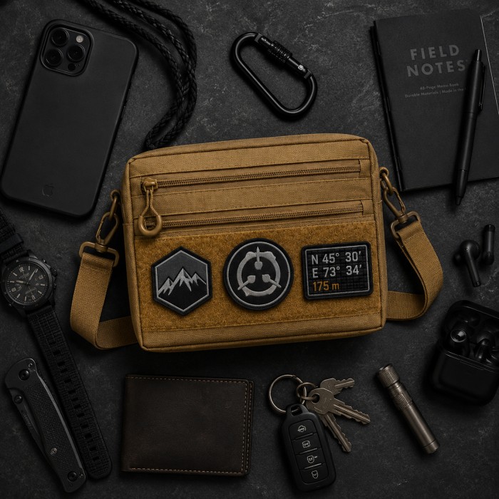 Чоловіча тактична сумка EDC Cordura 600D, сумка для патчів 25×20×5,5см койот GX-41