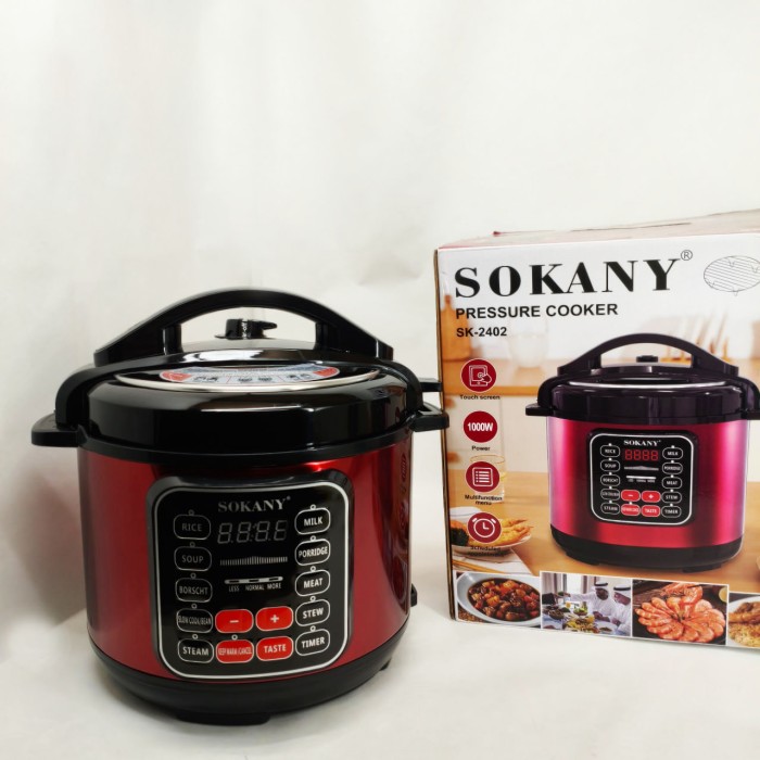 Мультиварка Sokany SK-2402 електрична скороварка з чашею 5л з антипригарним покриттям 1000Вт