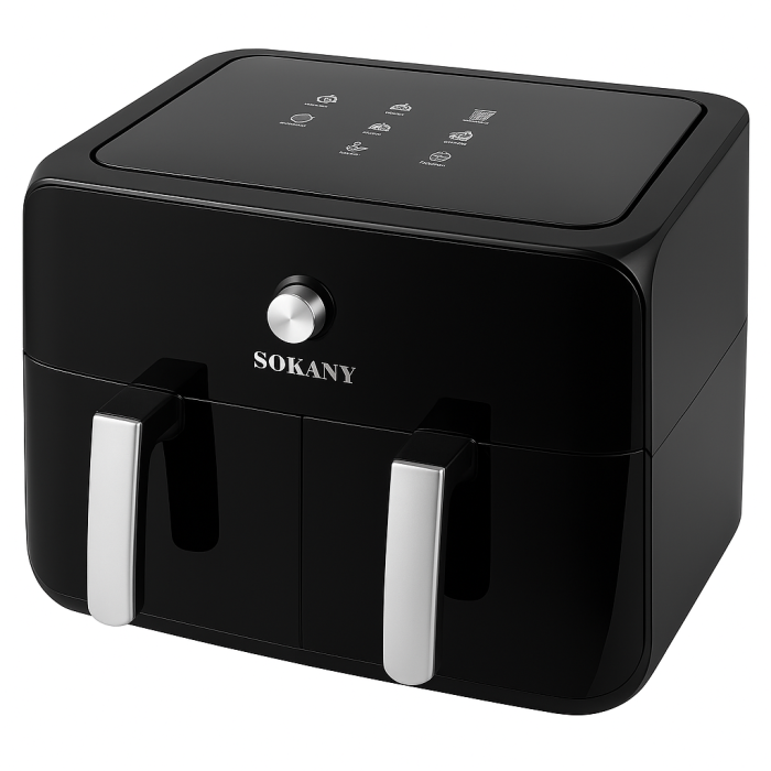Мультипіч SOKANY SK-10008 на 10 л Аерофритюрниця з таймером та терморегулятором, Аерогриль