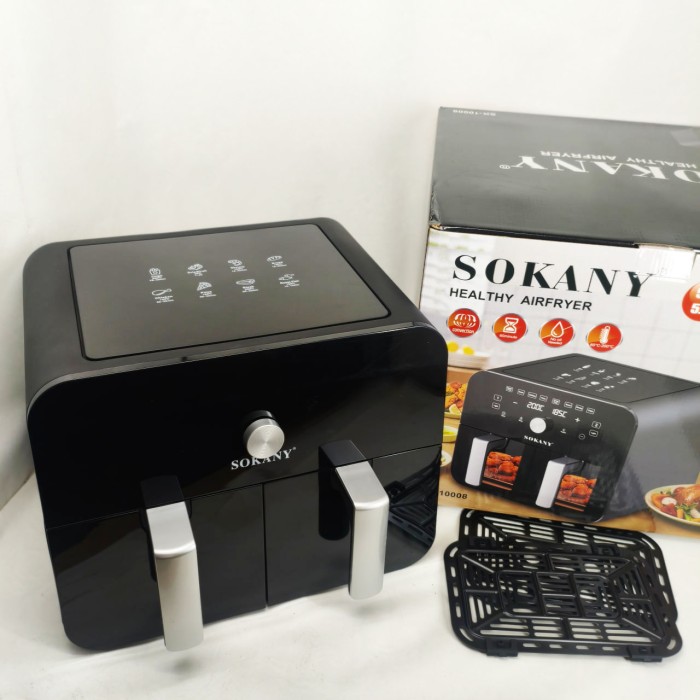 Мультипіч SOKANY SK-10008 на 10 л Аерофритюрниця з таймером та терморегулятором, Аерогриль