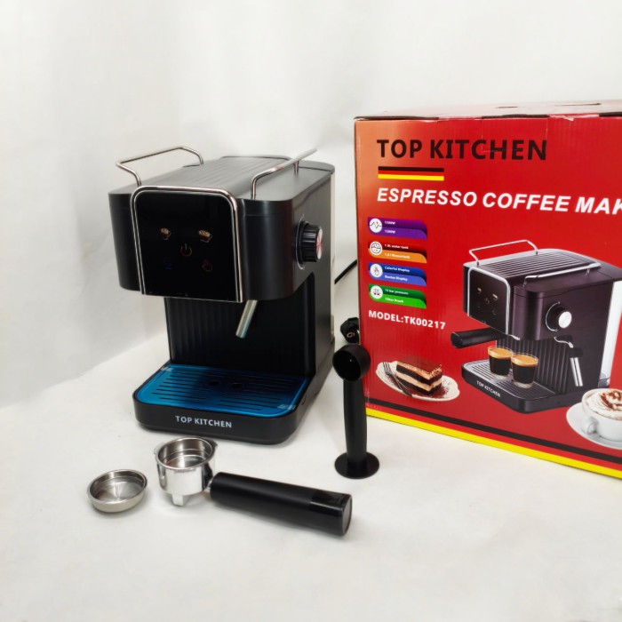 Кавоварка Top Kitchen TK00217 1500Вт 1.8л, капучинатор, кавоварка з підігрівом чашок 15 Бар