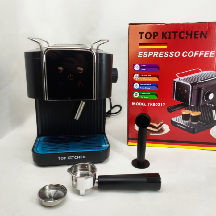 Кавоварка Top Kitchen TK00217 1500Вт 1.8л, капучинатор, кавоварка з підігрівом чашок 15 Бар