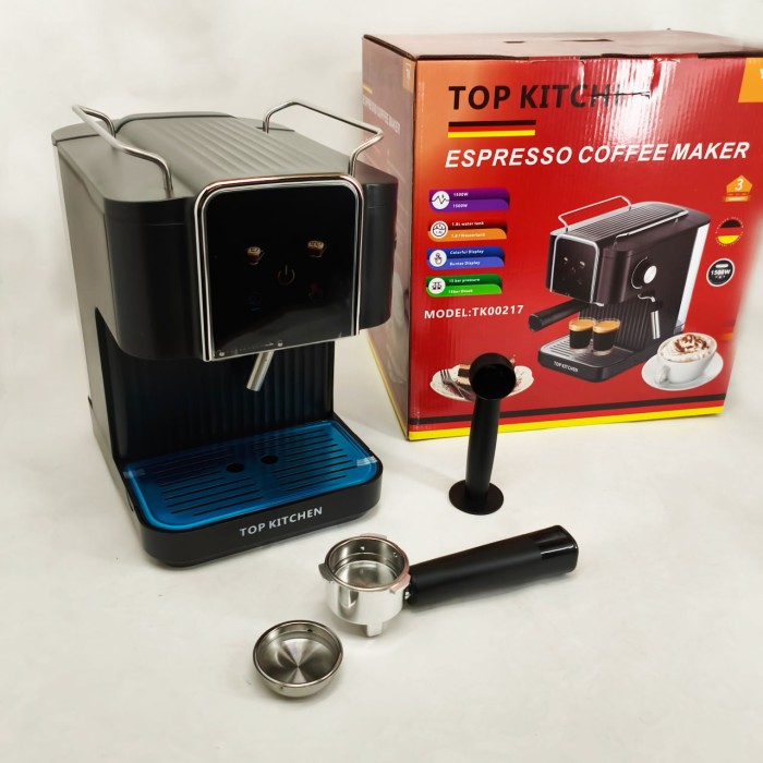 Кавоварка Top Kitchen TK00217 1500Вт 1.8л, капучинатор, кавоварка з підігрівом чашок 15 Бар
