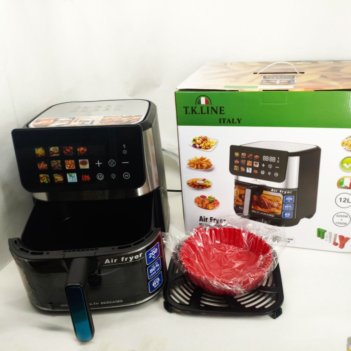Аерогриль настільний T.K.Line TK00263 4200Вт 12л аерофрітюрниця мультипіч з формою фритюрниця безмасляна