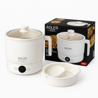 Електрична багатофункціональна кастрюля-пароварка Adler AD 6422 800Вт 1л 4 режими сенсорне керування
