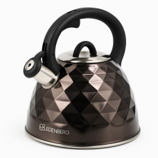 Чайник із свистком Edenberg EB-8821 з турбо індукційним дном 3л Black