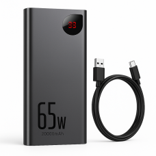 Павербанк 20000 mAh 65W для ноутбука зі швидкою зарядкою Power Bank Baseus Портативний зарядний пристрій