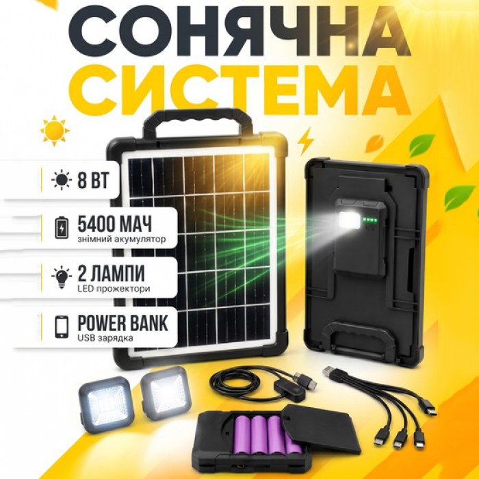 Ліхтар для кемпінгу з тривалим світлом, Кемпінговий LED ліхтар прожектор, Ручний прожектор переносний YA-19
