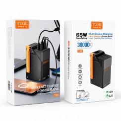 Павербанк WUW 30000mAh 65W Павербанк WUW TUGII Y365 зі швидкою зарядкою, Портативний зовнішній акумулятор