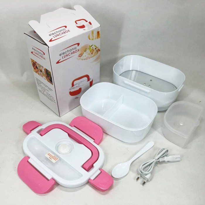 Контейнер для їжі ланч бокс Lunch, Контейнер для їжі з ложкою пластиковий, Теплий ланчбокс YH-40