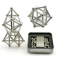 Магнітний конструктор Buckyballs n Buckybars, 64 деталі, магнітна іграшка неокуб, магнітний конструктор