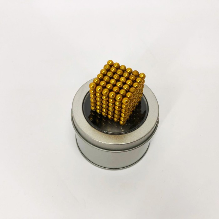 Нео куб Нео NeoCube Золотой, Магнітний кубик NEOCUBE, Магнітні кульки Магнітна головоломка DL-26