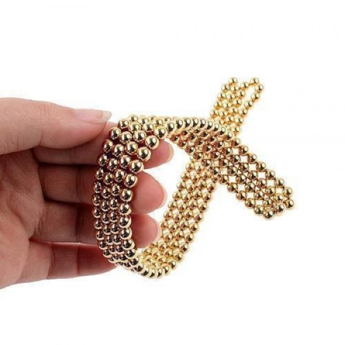 Нео куб Нео NeoCube Золотой, Магнітний кубик NEOCUBE, Магнітні кульки Магнітна головоломка DL-26