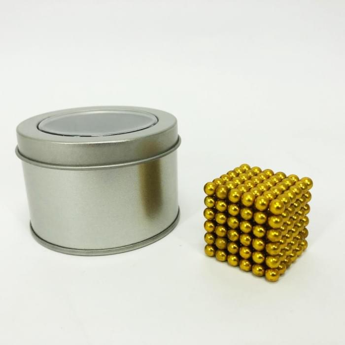 Неокуб різнокольоровий Нео NeoCube Золотой, Нео куб 5мм, Неокуб магнітний конструктор, HM-638 Нео куб
