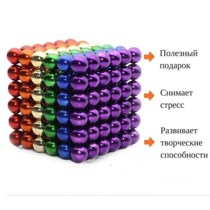 Нео куб Нео, Неокуб магнітний конструктор, Магнітний куб 5мм конструктор з кульок HC-23