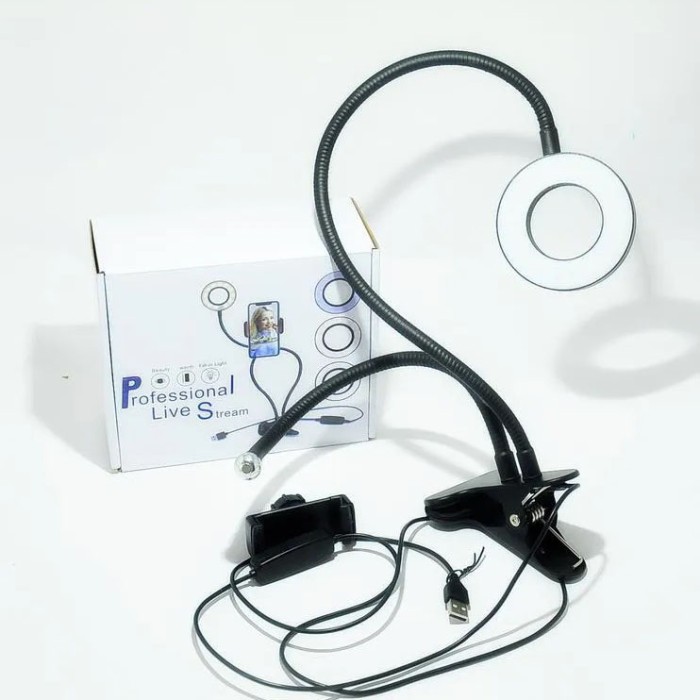 Кільце для селфі, Кільцеве світло для відео, Студійне світло блогера Комплект блогера ST-44