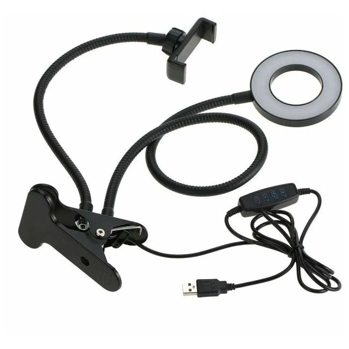 Кільце для селфі, Кільцеве світло для відео, Студійне світло блогера Комплект блогера ST-44