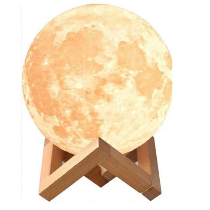 Дитячий нічник-проектор Moon Lamp 13 см, Usb led нічник, Нічник для дружини, Нічник QE-719 для дому