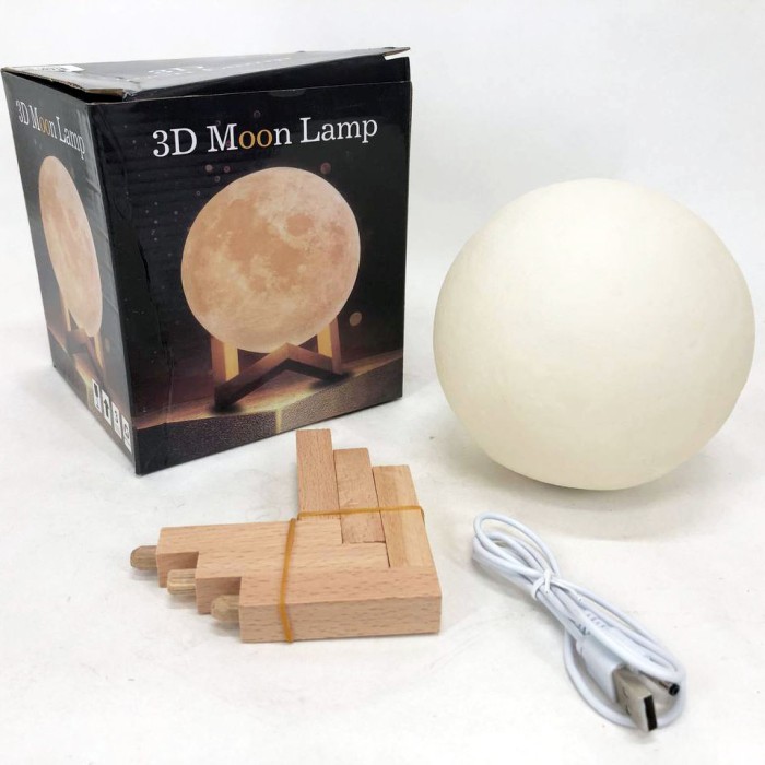 Гарний дитячий нічник Moon Lamp 13 см, Usb led нічник для дітей настільний FY-16