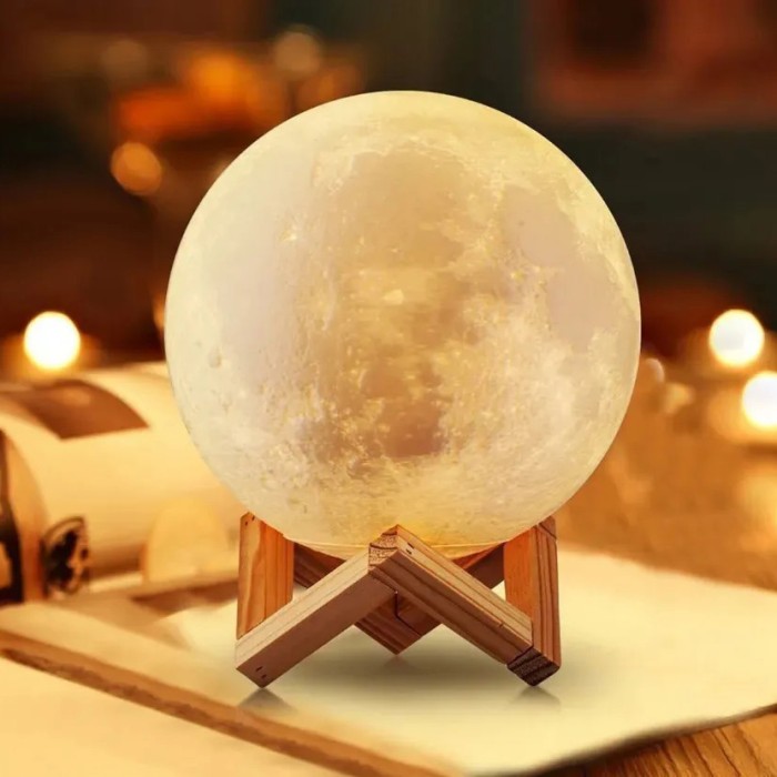 Нічник з LED підсвічуванням від USB Moon, Дитячий настільний нічник для дому, Домашні нічники YU-34