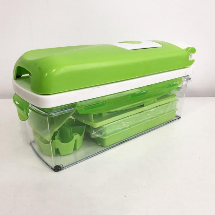 Ручная овощерезка с разными насадками Nicer Dicer PLUS, Шнекова терка для овочів, Овочерізка PC-966 для моркви