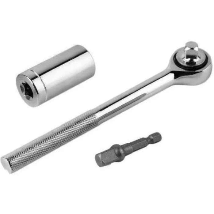 Тріскачка з універсальної головкою Instantly Grips any Shape 7-19 мм FO-21