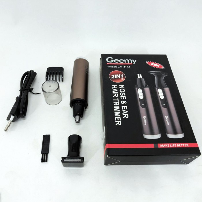 Тример для носа і вух для чоловіків GEMEI, Тример для вух на батарейках носа на акумуляторі MW-68