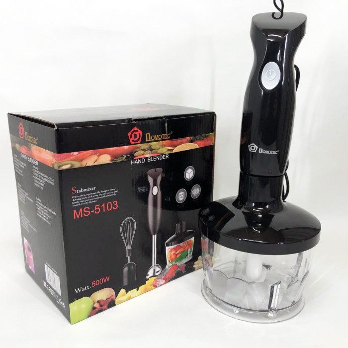 Блендер для твердих інгредієнтів DOMOTEC MS-5103 500 Вт, Смузі блендер мейкер з тихим режимом JX-75
