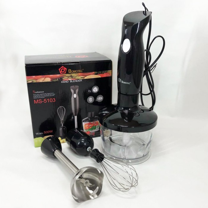 Блендер для твердих інгредієнтів DOMOTEC MS-5103 500 Вт, Смузі блендер мейкер з тихим режимом JX-75