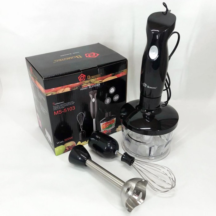 Блендер для твердих інгредієнтів DOMOTEC MS-5103 500 Вт, Смузі блендер мейкер з тихим режимом JX-75