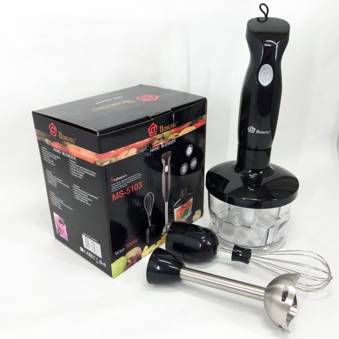 Занурювальний кухонний блендер з ємністю DOMOTEC, Блендер зі склянкою в комплекті RG-90