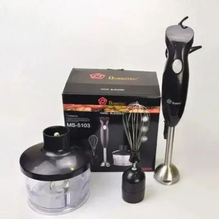 Занурювальний кухонний блендер з ємністю DOMOTEC, Блендер зі склянкою в комплекті RG-90