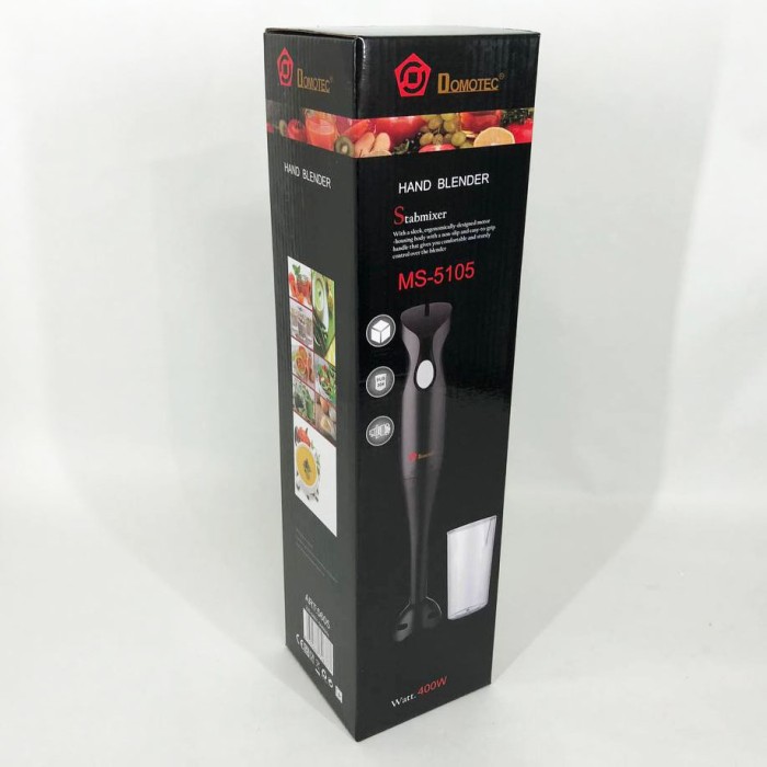 Блендер багатофункціональний DOMOTEC MS-5105 400Вт, Портативний блендер для змішування PV-15