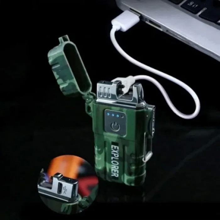 Подарунок коханому запальничка JL317, Електронна запальничка з можливістю зарядки через USB DY-17