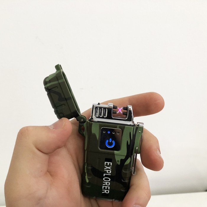Запальничка usb імпульсна JL317 Explorer, Водонепроникна електроімпульсна запальничка SJ-49