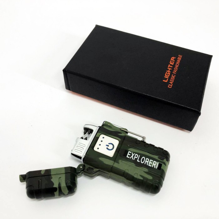 Запальничка usb імпульсна JL317 Explorer, Водонепроникна електроімпульсна запальничка SJ-49