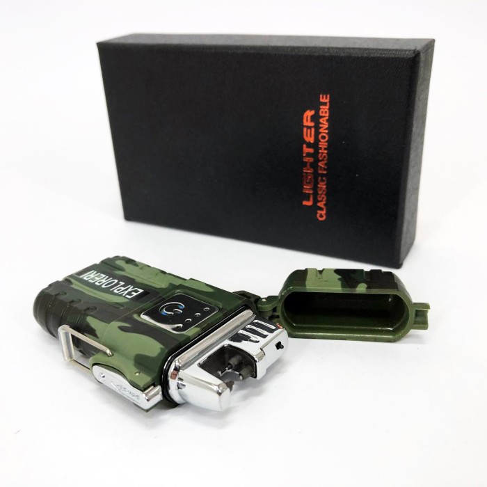 Запальничка usb імпульсна JL317 Explorer, Водонепроникна електроімпульсна запальничка SJ-49