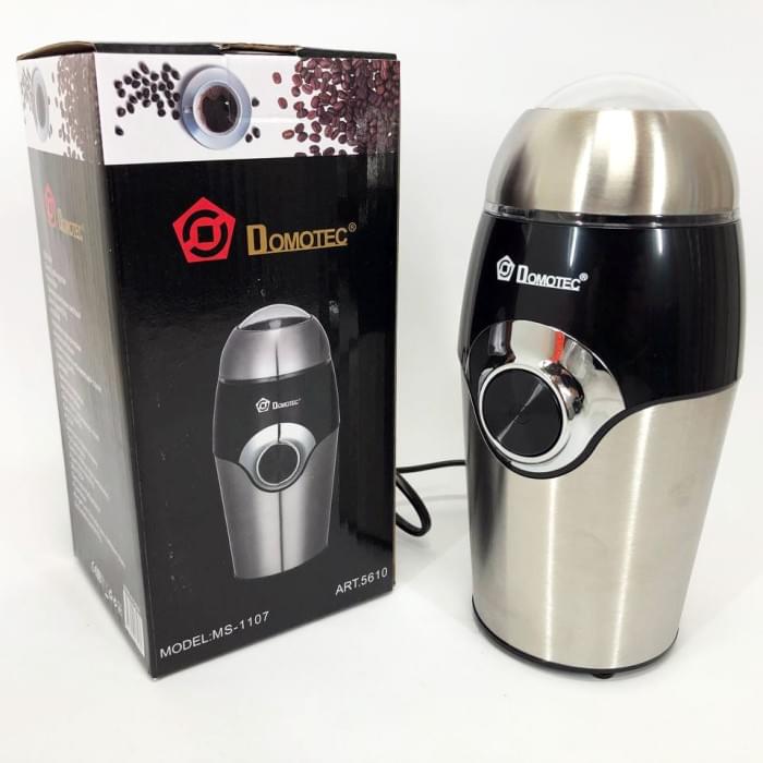 Електрична кавомолка для турки DOMOTEC MS-1107, Кавомолка металева, Апарат для AE-788 подрібнення кави Електрична кавомолка для турки DOMOTEC MS-1107, Кавомолка металева, Апарат для AE-788 подрібнення кави