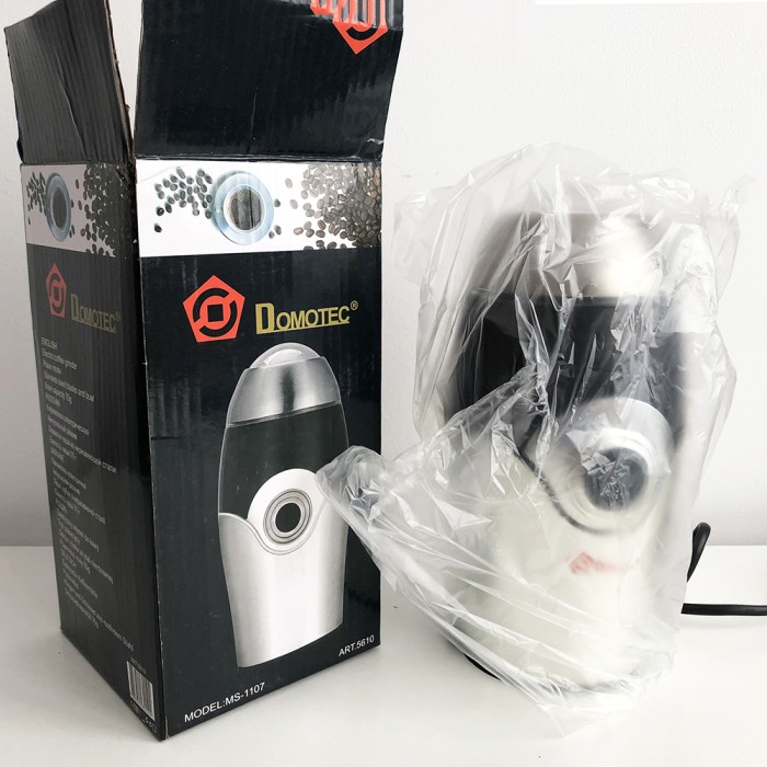 Кавомолка DOMOTEC MS-1107, електрична кавомолка для турки, портативна кавомолка, подрібнювач кави