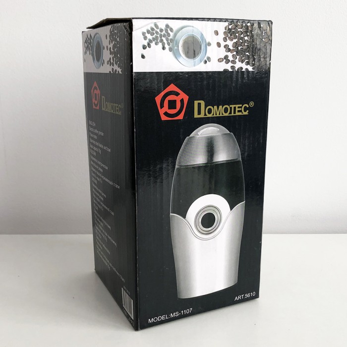 Універсальна електро кавомолка DOMOTEC MS-1107, Побутова кавомолка стаціонарна для кави OX-67