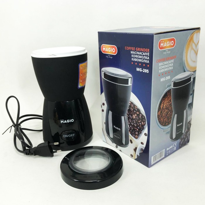 Кавомолка подрібнювач універсальний MAGIO MG-205 200 Вт, Багатофункціональна кавомолка IP-23